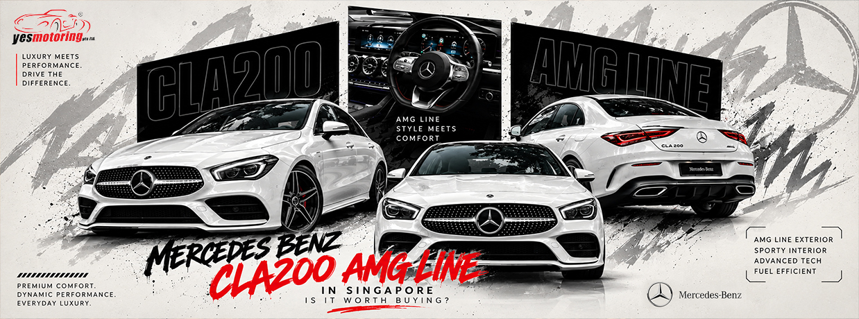 Mercedes-Benz CLA200 AMG Line for sale in Singapore